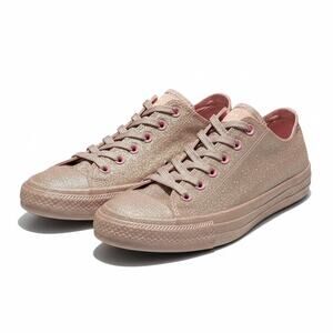 NWT Converse Chuck Taylor All Star Low-Top Pink Glitter Finish W 10 / M 8